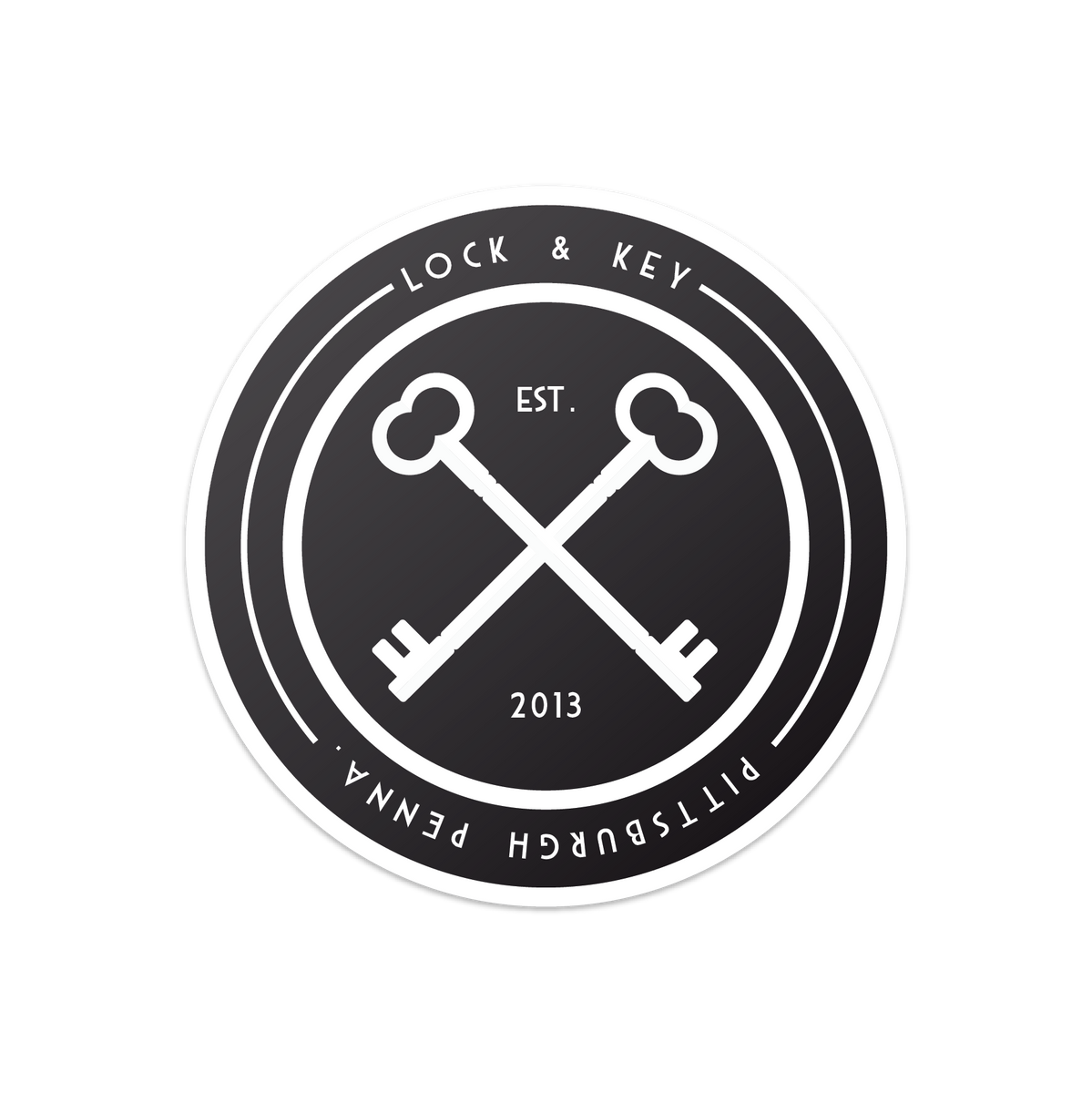 Lock & Key Classic Emblem Sticker